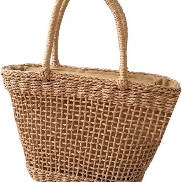 Amazon‎ Tan Woven Shoulder Bag - Picture 1 of 7